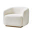 Fauteuil pivotant moderne en chenille avec base en bois massif de 35 po Berklie-1871126168