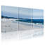 Nautique et plage, plage, vagues, ciel, sable, océan, horizon, montagnes, empreintes de pieds-1656266329