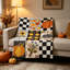 Couverture mignonne sur le thème de l'automne pour l'Action de grâce, couverture pour la sieste