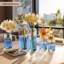 Ensemble de 12 petits vases à fleurs en verre-98408728