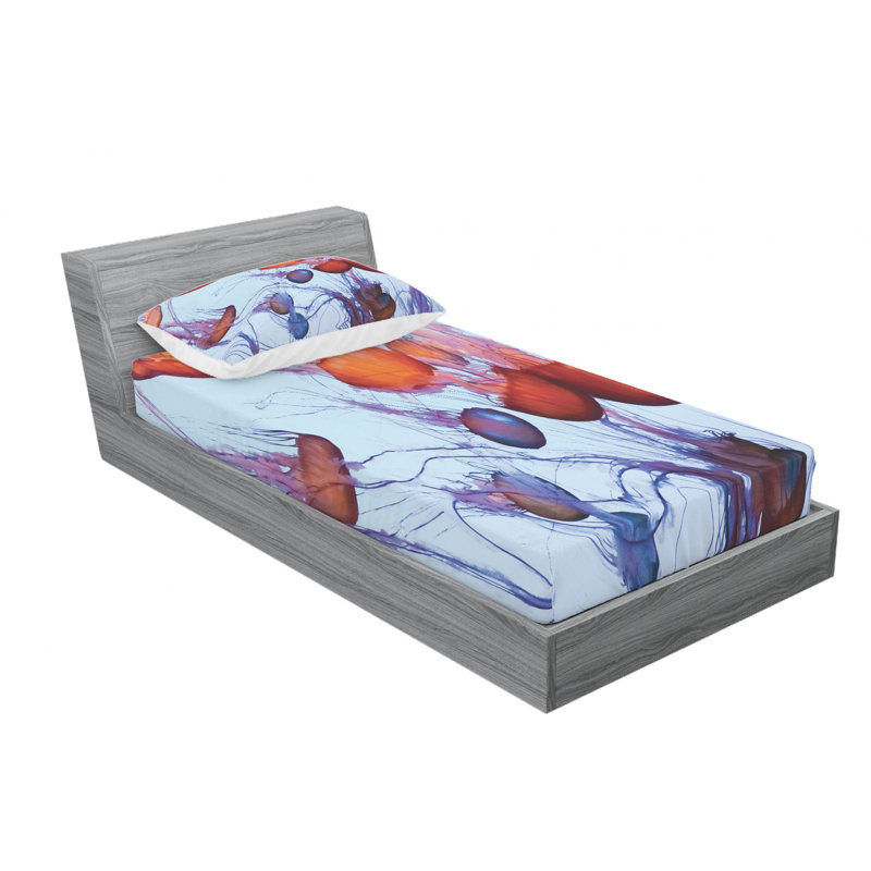 Microfiber Sheet Set, Twin Sheet Set with Fitted Sheet