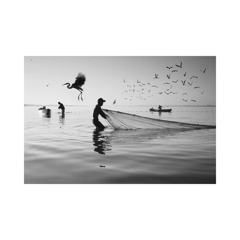 Fishermen Waters XVI by Moises Levy - Wrapped Canvas Print, 152.5 cm H x 101.5 cm W