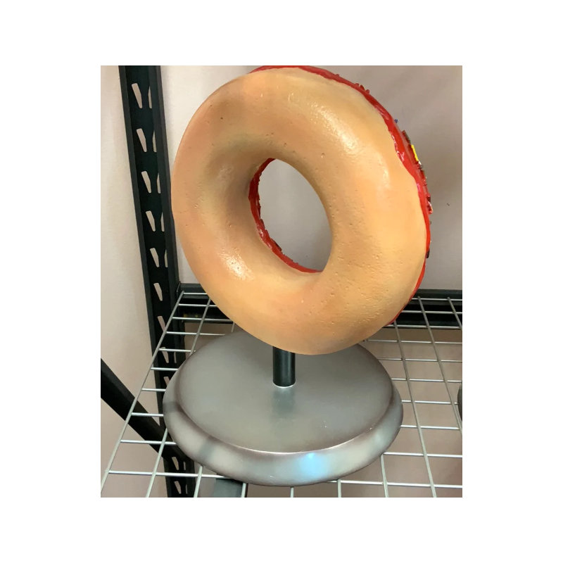 Jadie Red Donut Over Sized Statue