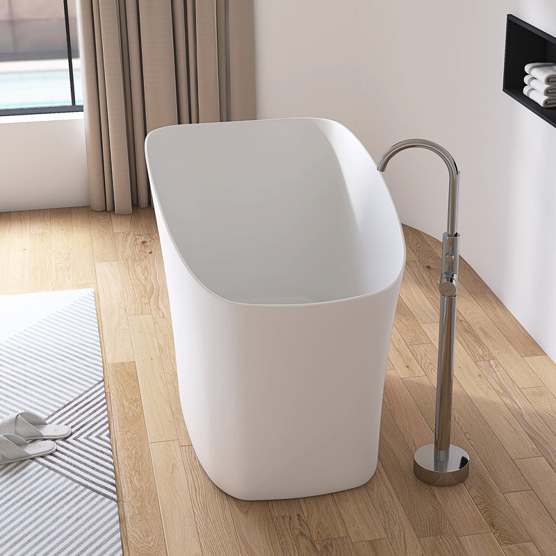 Baignoire de trempage autoportante 51 po. X 29 po. Avec siège, Blanc