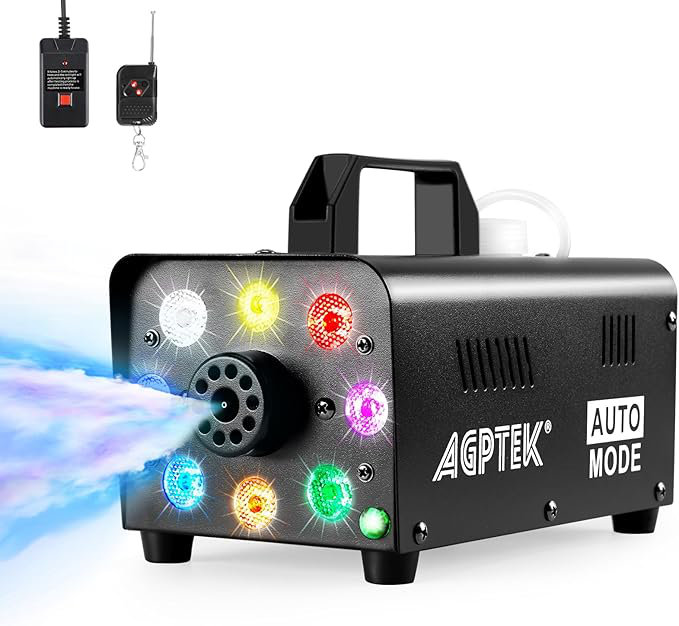 Machine à fumée à DEL 500W avec effet de lumières colorées