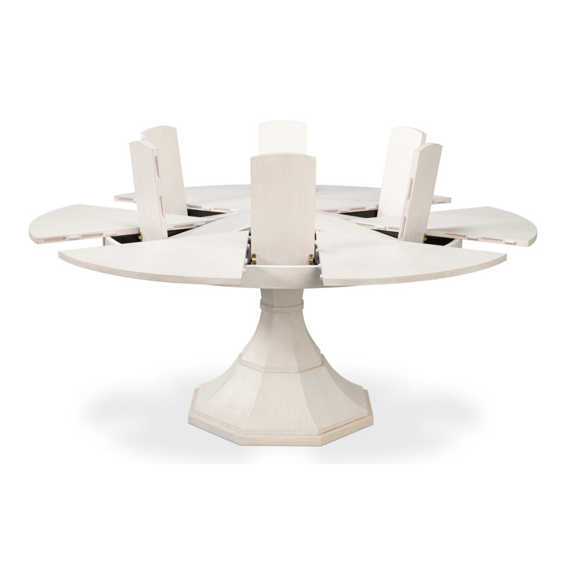 Giselle Round Dining Table, 30"H x 66"L x 66"W, Working White