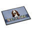 Tapis d'extérieur antidérapant Basset Hound Welcome-16654866
