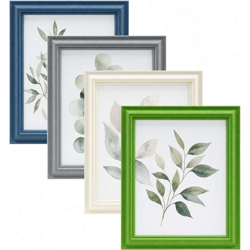 Gallery Picture Frame Set for Wall or Tabletop Display, Real Glass, 5" x 7"