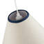 Scallop Edge Natural Textured Linen Coolie Lamp Shade With Trims By-144554898
