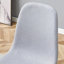 Ensemble confortable de chaises de salle à manger en lin et coton, six pièces, siège et dossier intégrés, matériau en coton et lin, assorti à la maison.-121093722