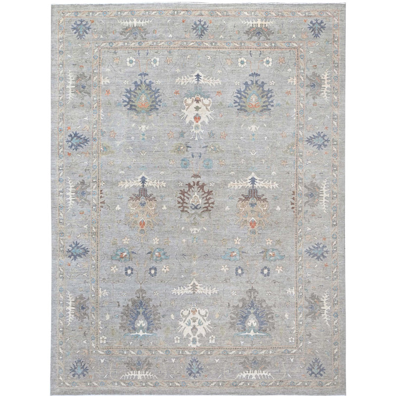 One-of-a-Kind 10'1" x 13'9" Area Rug in Blue/Ivory/Brown/White