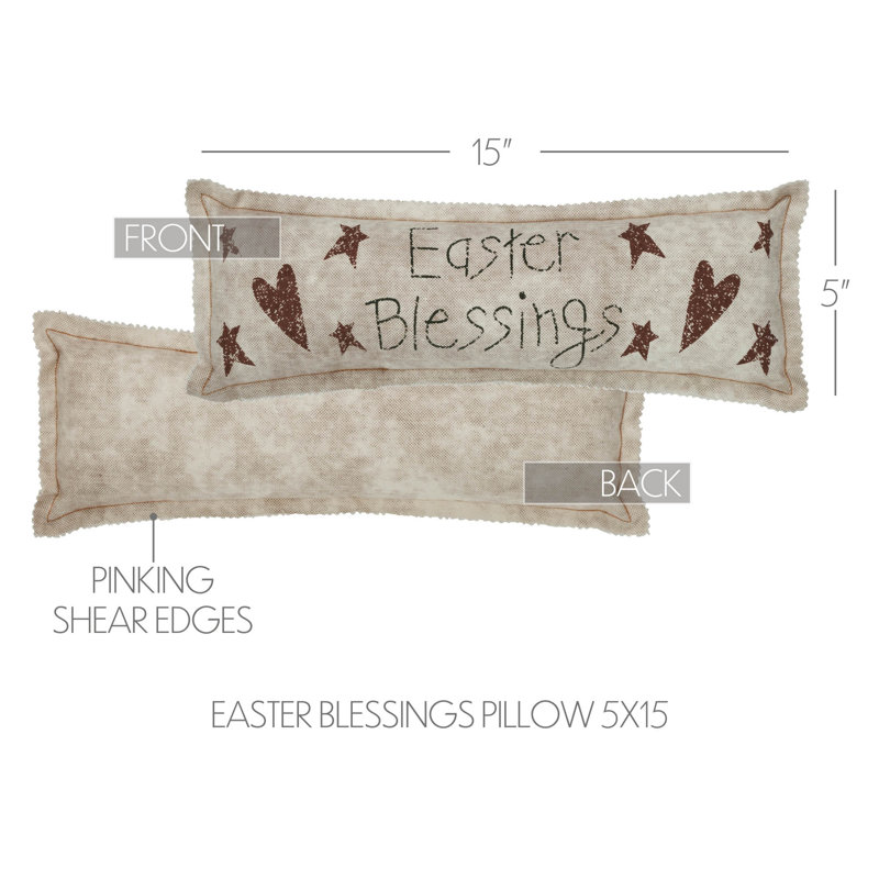 Spring In Bloom Cotton Reversible Throw Pillow