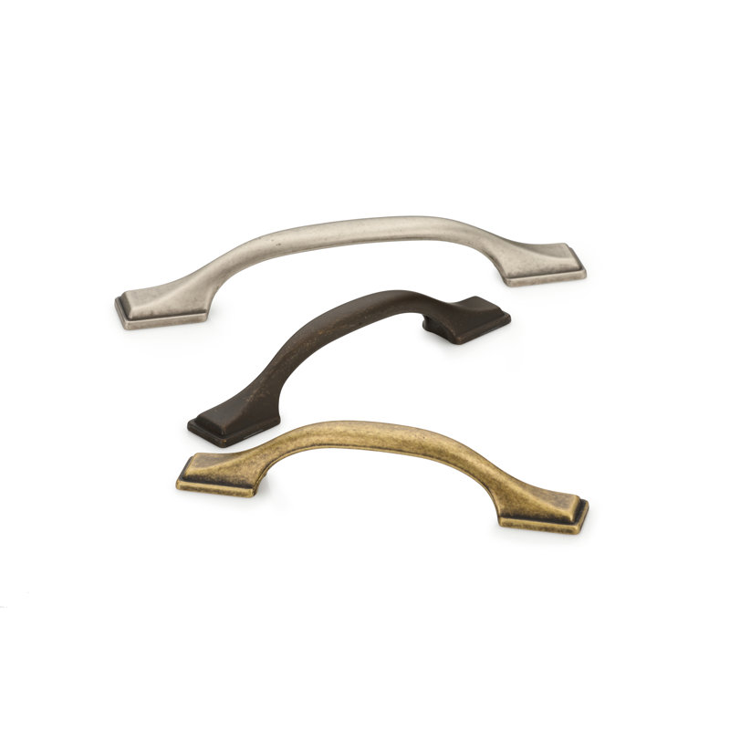 Luca Cabinet Pull, Distressed Brass, 5 1/16"
