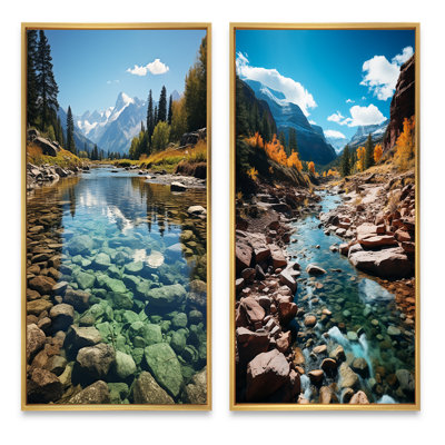 «USA Rocky Mountain Serenity Landscape», 2 pièces