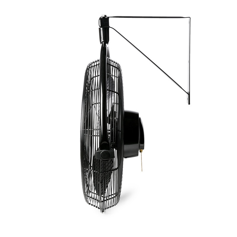 Air King 3-Speed Non-Oscillating Enclosed Steel Wall Mount Fan, 29.5'' H X 16.5'' W X 26.5'' D