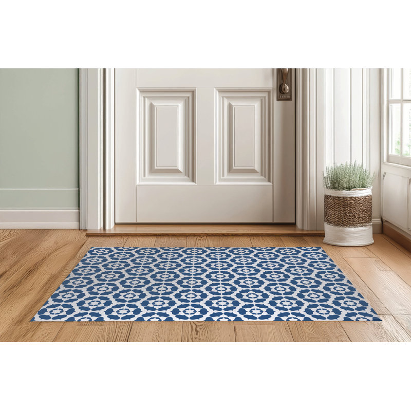 Paillasson Cleo, Bleu, L 48 po x L 72 po