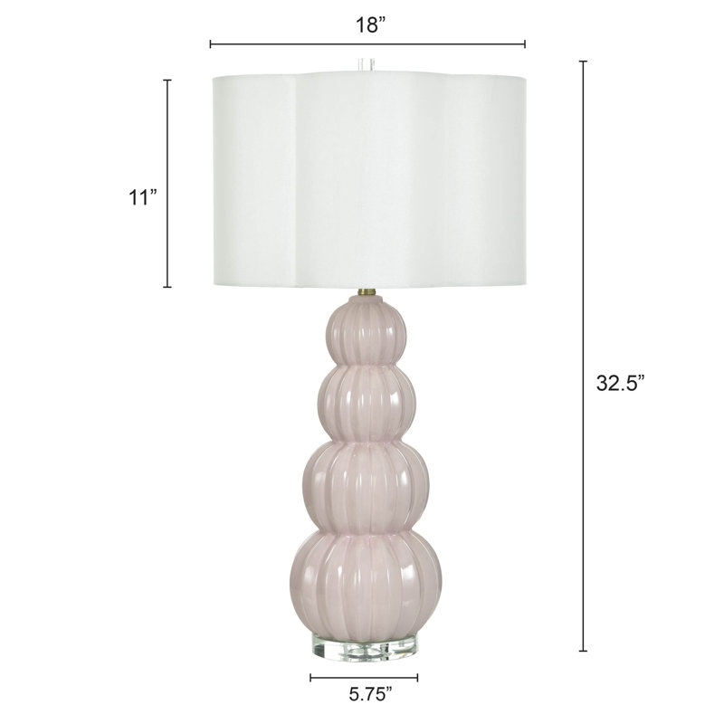 Lampe de table Tamara Day for Stylecraft Ophelia, Pivoine rose