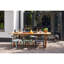 Beaver Rectangular Teak Solid Wood Outdoor Dining Table - 90 cm W 240 cm D