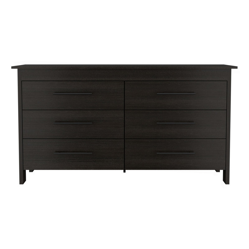 Commodes 6 tiroirs Wenge, ensemble de 2