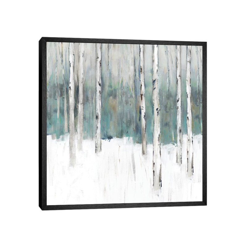 Winter's Trail III 1 Piece Wall Art on Canvas, 66.04 cm H x 66.04 cm W, Black Framed