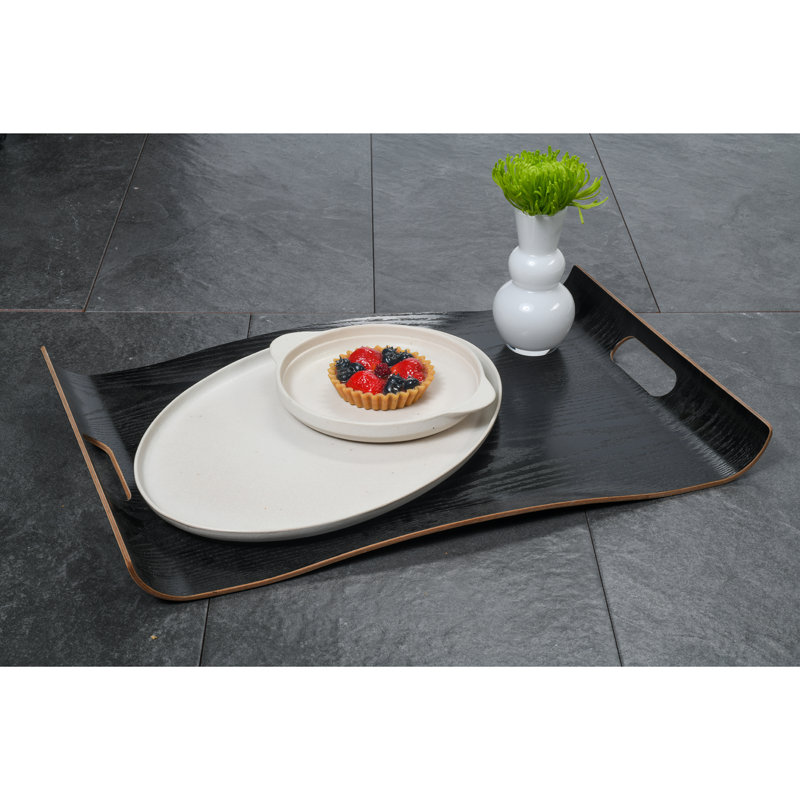 Bergen Wood Tray, Black