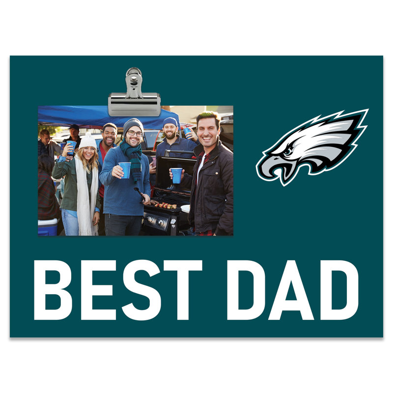 «Philadelphia Eagles Bright Line - Best Dad», cadre à pince