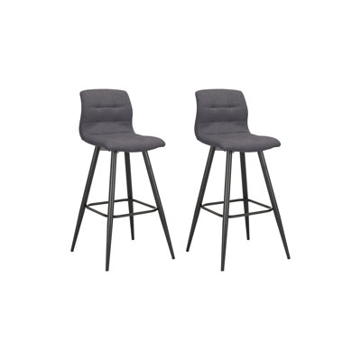 Melra Upholstered Bar Stool with Steel Frame