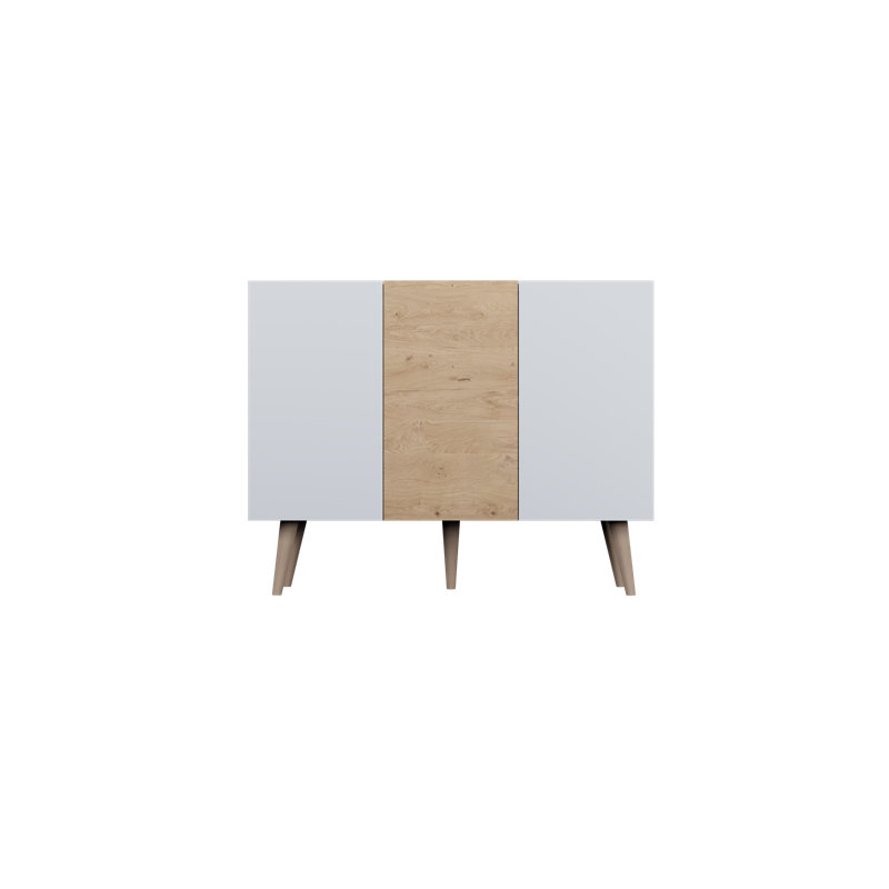 Kaylani 120cm Sideboard, Artisan Oak/White