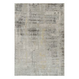 Rug & Kilim’S Oversized Abstract Rug In Silver-Gray And Beige-Brown Patterns