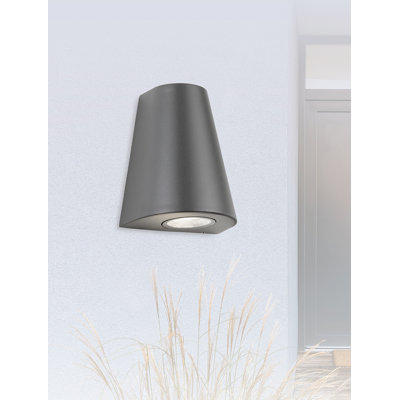Graphite 16cm H Integrated LED Outdoor Sconce