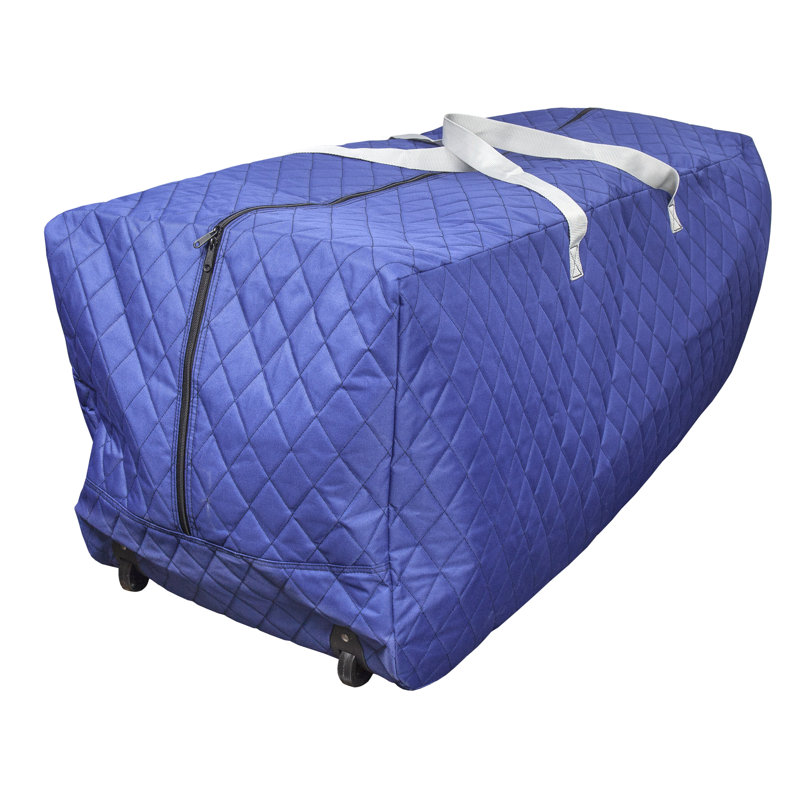 Medium (50 Gallon) Quilted Rolling Storage Bag - Blue, Blue, 18"H x 36"W x 18"D