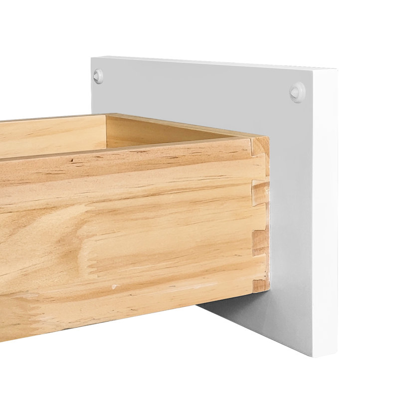 Armoire de base blanche en bois massif à porte simple pour la cuisine, la buanderie et le garage, une tablette, des charnières à fermeture douce, des tiroirs préinstallés avec système de fixation (l 21 po x H 34,5 po x P 24 po),