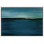 «Minimal Landscape IDEA4WALL», reproduction d'art sur toile encadrée, bleu sarcelle, coups de toile abstraits, impression sur toile, impression sur toile-91481743-91481744