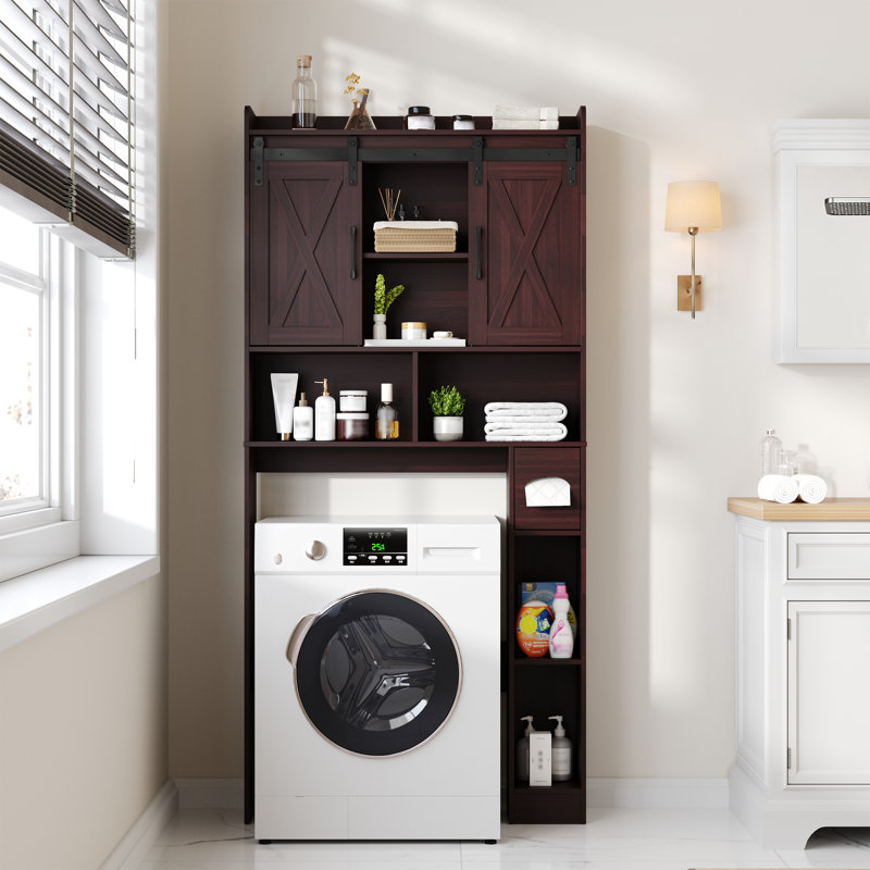 Over The Toilet Storage Cabinet, Dark Brown