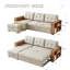 Canapé modulaire rembourré polyvalent avec rangement et design convertible pour un confort et une fonctionnalité ultimes