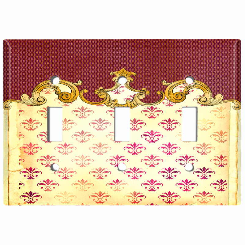 Patterned 3 - Gang Standard Wall Plate