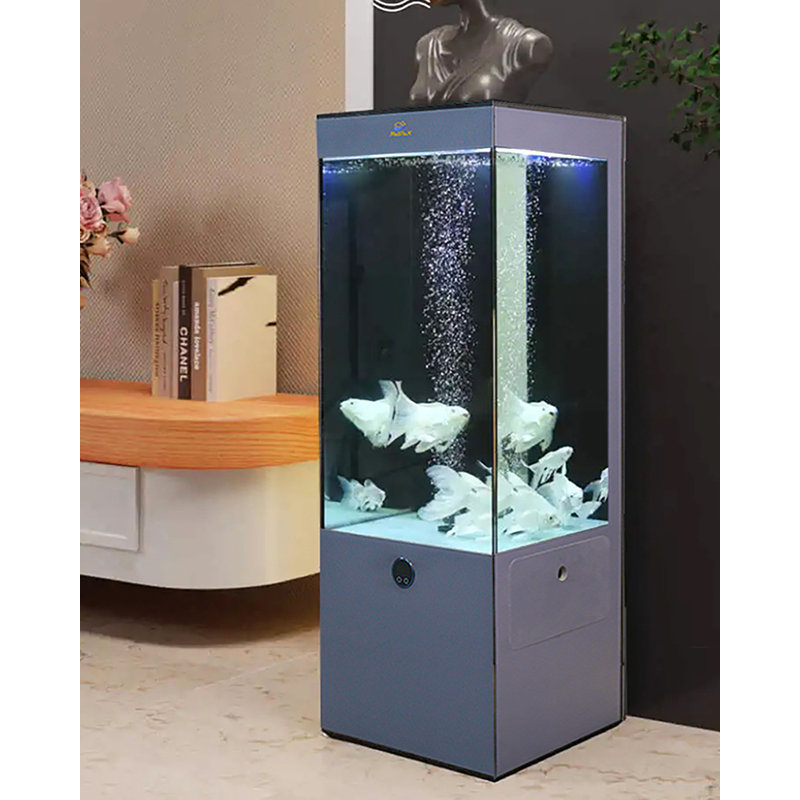 Réservoir d'aquarium intégré en verre ultra-transparent intégré, 26,42 gallons (H 45,28 po x l 15,75 po x P 15,75 p