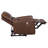 Saddle Brown Upholstered Power Recliner Chair