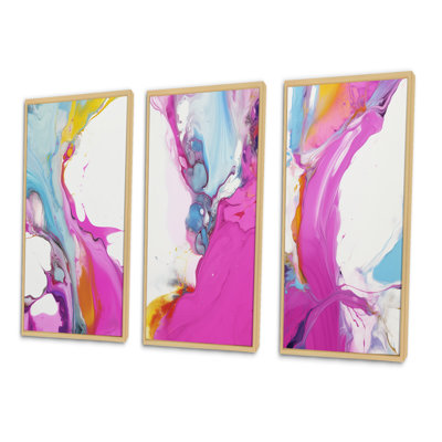 " Fluid Illusions " 3 - Pieces