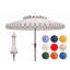 Parasol d'extérieur festonné inclinable 101 po Poppy-444100237