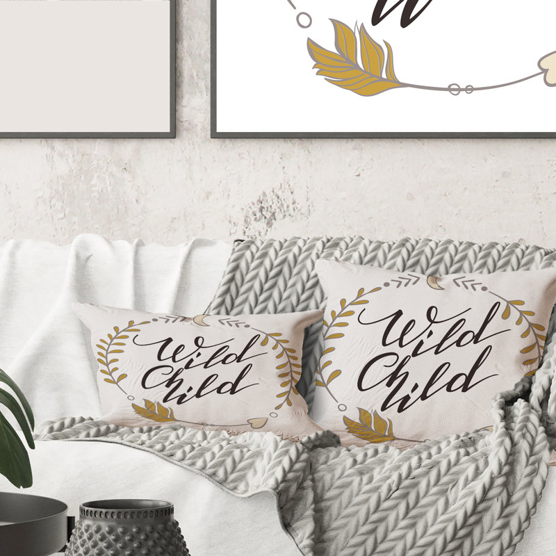Wild Child - Coussin traditionnel imprimé