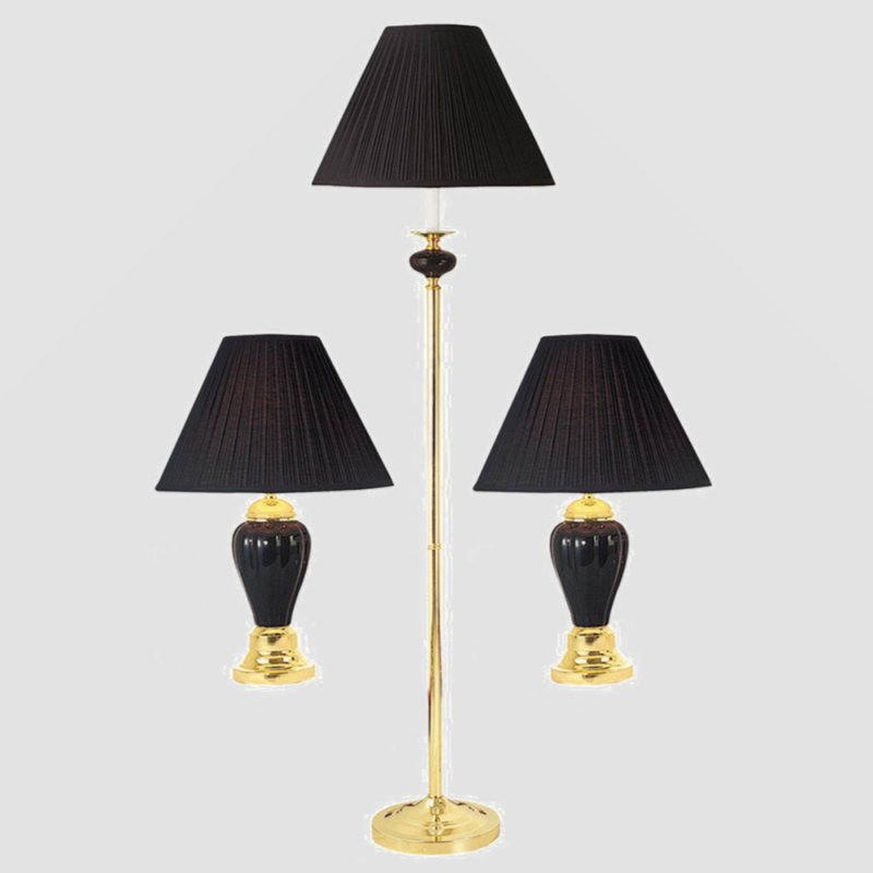 Aaronjosh 64'' Column Floor Lamp, Black