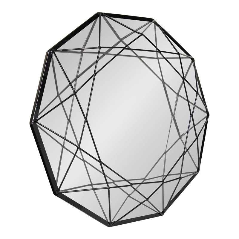 Miroir d'appoint Conkle Glam, Noir