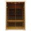 Sauna d'intérieur KISRAIS pour 2 personnes à faible intensité électromagnétique FAR avec contrôle complet de l'application pour téléphone intelligent avec 2 lumières de lecture à DEL, 1 lampe de chromothérapie carrée et 2 haut-parleurs Bluetooth | Sauna personnel à chaleur sèche d'intérieur pour la maison et la salle de sport - fabriqué à partir de pruche du Canada-115612726