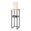 Solid Wood Pedestal End Table with Storage-89062291