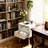 25.5 H Modern End Table, White Nightstand With Storage Drawer And Open Wood Shelf