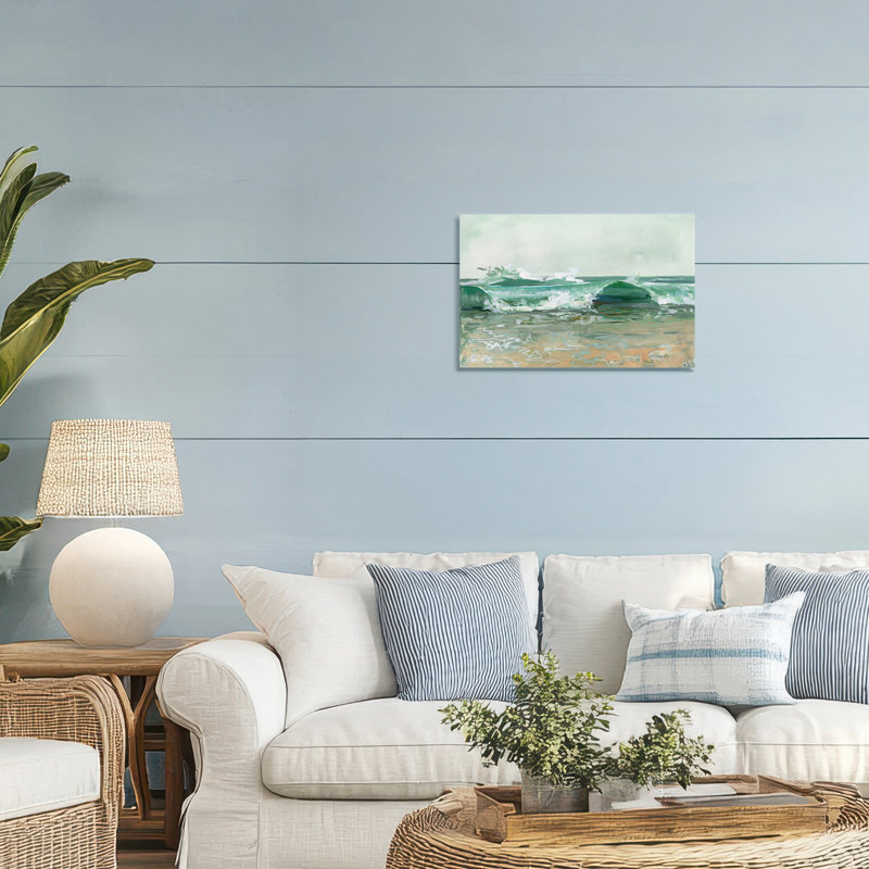 Toile marine Breaking Waves, conception de Brook Page, H 16 po x l 24 po