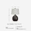 Lampe de table 24 po Simms