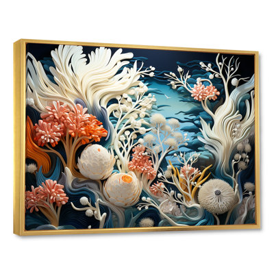 Aqua Serenade Under Water Corail V - plage et océan, reproduction sur toile
