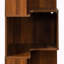 Bibliothèque d'angle avec 5 tablettes et lumières DEL-2055854819